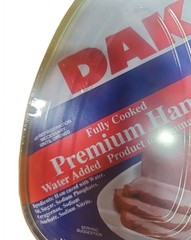 DAK Premium Ham Fully Cooked water added 4 PKS-16oz. Ready to eat Picnic Food