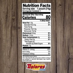 Dolores Tuna Chunk Light Yellowfin Tuna in Water, 2.6 oz Pouch (Pack of 24)