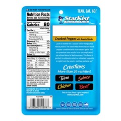 StarKist Tuna Creations Cracked Pepper with Roasted Garlic Pouch 2.6 oz24 Pac…