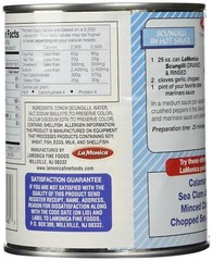 Canned Scungilli Sliced Conch 81 Pound Ready To Eat Seafood From The Can