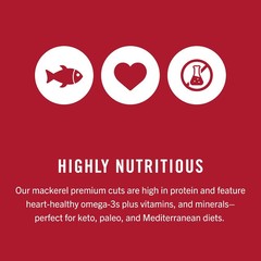 King Oscar Mackerel Olive Oil 4.05oz 6 Pack Wild Caught Skinless Boneless