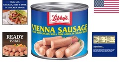 Ready-to-Eat Vienna Sausage in Chicken Broth – 24 Cans of Convenient Protein