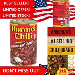 Delicious Chunky Beef Chili with Beans, 15 oz – Ideal for Chili Dogs and More