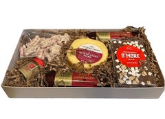 HICKORY FARMS GIFT SET SUMMER SAUSAGE SMOKED GOUDA BELGIAN ALE MUSTARD PRETZELS