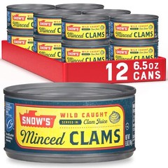 Ocean Chopped Clams Canned, 51 Oz Can – 7G Protein per Serving – Gluten Free, No