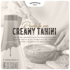 Organic Ethiopian Sesame Tahini – Squeezable Creamy & Ready Tahini Paste 12.3…