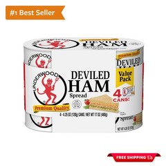 Savory Deviled Ham Spread, 4.25 Ounce (4 Pack) – Ideal for Dips & Sandwiches