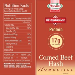 Classic HORMEL Corned Beef Hash 8 Pack – 4 oz, Deliciously Hearty Meals at Home