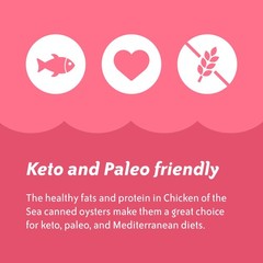 Chicken of the Sea Fancy Smoked Oysters in Oil, Canned Oysters, Great for Rec…