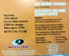 Mossy Oak® Gamekeeper Hog Casings Sausage Making Lot Of 2 New