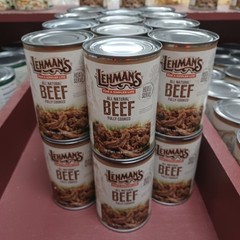 Lehman’s All Natural Canned Meat, USA Made Ready to Eat 14.5 oz Case of 24, Beef