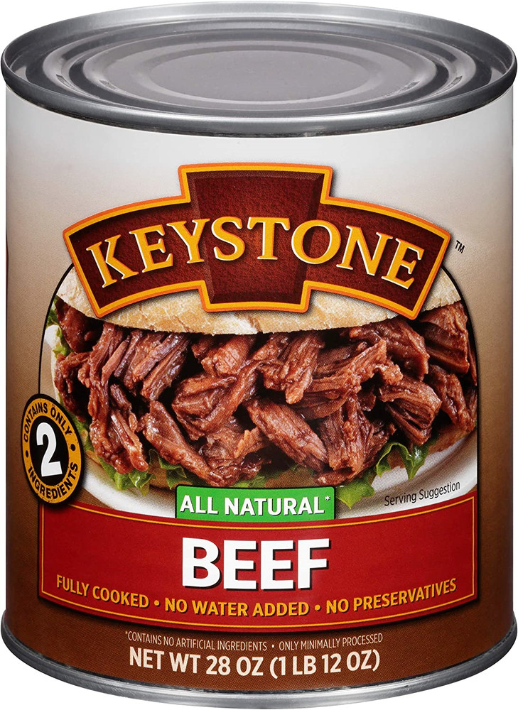 Keystone Meats All Natural Canned Beef, 28 Ounce
