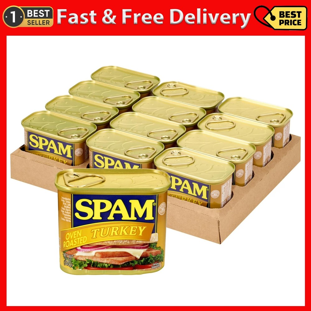 (12 Pack) SPAM Oven Roasted Turkey, 12 Oz Can