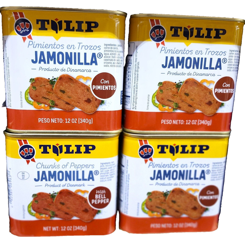 Tulip Pork Bell Pepper 4 Luncheon Meat Cooked Breakfast Sandwich Spread DenmarkA