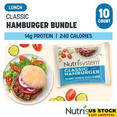 High Protein Beef Burgers 10 Pack Fully Cooked Frozen Healthy Meal Prep New