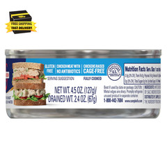 Swanson White Premium Chunk Canned Chicken Breast in Water, Fully Cooked Chicken