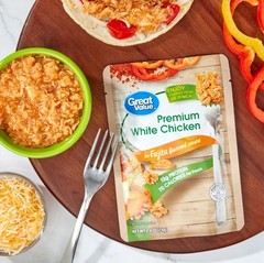 Great Value Fajita Chicken Pouch 2.6oz Ready To Eat Protein 3 Pack
