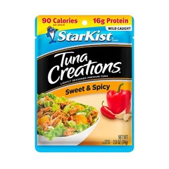 Tuna Creations Sweet and Spicy, 2.6 Oz Pouch (1 Pack) Ready to Eat Wild Caught T