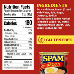with Real HORMEL Bacon, 7 G Protein, 12 Oz (Pack of 12)
