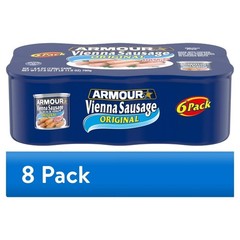 Canned Vienna Sausage Original Flavor 3 Pack 7g Protein Per Serving 4.6 oz Cans