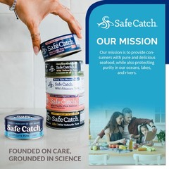 Safe Catch Canned Wild Tuna Fish, Caught, Lowest 5 Ounce (Pack of 12)