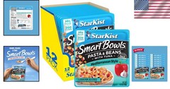 Nutritious Tuna, Pasta & Beans – Mediterranean Style, 10g Protein, 12 Pouches