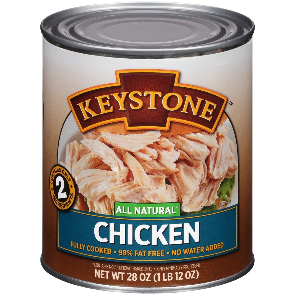 Keystone All Natural Chicken, 28 oz Can.
