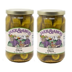 Pickled Okra, Jake & Amos,16 Ounce (Pack of 1)