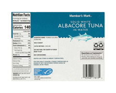 Member’s Mark Premium, MSC Certified, Solid White Albacore Tuna 5 oz., 8 pk.
