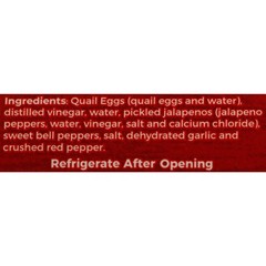 Pickled Jalapeno Quail Eggs