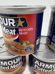 Armour Star Potted Meat 5.5 OZ Chicken- Pork Added, Bulk Lot of 5 Cans