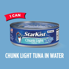 Chunk Light Tuna in Water,5 Oz Canned Tuna Fish,Wild Caught,Gluten Free,Ready to