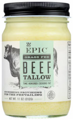 EPIC Grass Fed Beef Tallow – rendered food grade – 11 oz