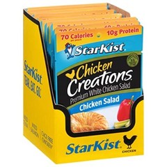 StarKist Chicken Creations Chicken Salad Pouches 12 Pack 2.6 Ounce Lean Protein