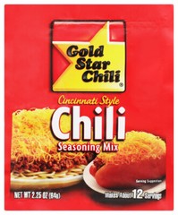 Gold Star Chili Spice Packet 2.25 oz (Pack of 20)