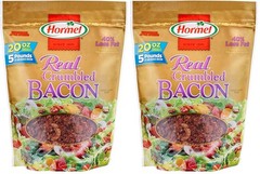 Hormel Premium Real Crumbled Bacon 20 Oz Pouch Pack of 2 Oz Crumbled Bacon