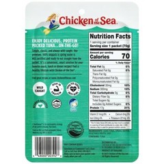 Chicken of the Sea Wild Caught Light Tuna in Spring Water 2.5 oz x 6 Packets