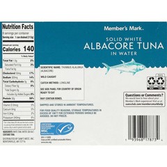 Member’s Mark Solid White Albacore Tuna (5 oz., 8 pk.)