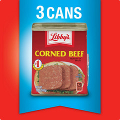 Libby’s Corned Beef 12oz 3 Pack Canned Meat Ready to Eat Protein