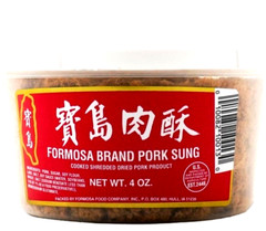 Formosa Brand Pork Sung Cooked Dried Pork Product 4oz (Pack of 3)~Made In USA