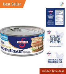 Swanson 9.75 Oz Chunk Canned Chicken Breast – Gluten-Free & Fully Cooked