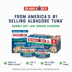 Low Sodium Chunk White Albacore Tuna in Water, 2.5 oz Pouches (Pack of 12) – …