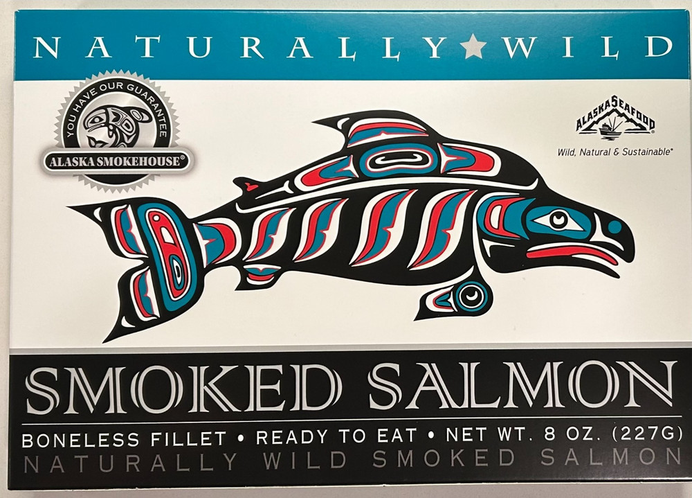 Best Alaskan Wild Smoked Salmon Hand Filleted (3x) 8 oz Gift Boxes (24 OZ Total)