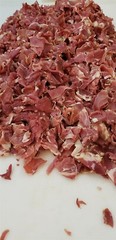 Country Style Cured Ham Bits 8 oz Chips Vacuum Sealed Dennis Boneless Skinned
