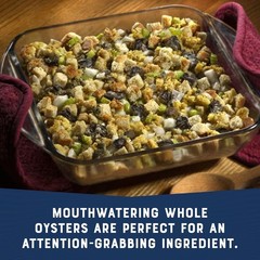 Ready to Eat Whole Oysters, 8 oz Can – Gourmet Flavor & 14g Protein Per Serving