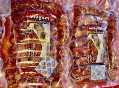 Cambodian Sausage – TVA KO (1 Pack of 10) $20 Khmer Authentic Beef Sausage Spicy