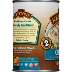6 Pack Keystone All Natural Lean Meats Chicken Fully Cooked 14.5 oz Cans Canned