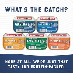 Wild Caught Sardines in Water, 3.75 oz Tin (12 Pack) – Gluten Free, Keto, Kosher