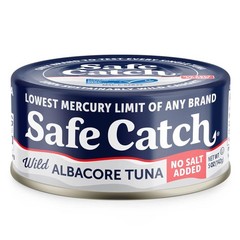 Safe Catch Canned Lowest Mercury Limit Albacore Tuna Fish No Salt Added Wild …