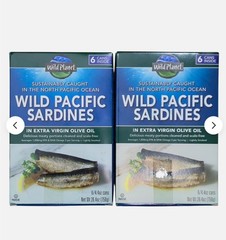 Wild Planet Sardines in Extra Virgin Olive Oil 4.4 Ounce Cans, 12 Packs EXP 4/30